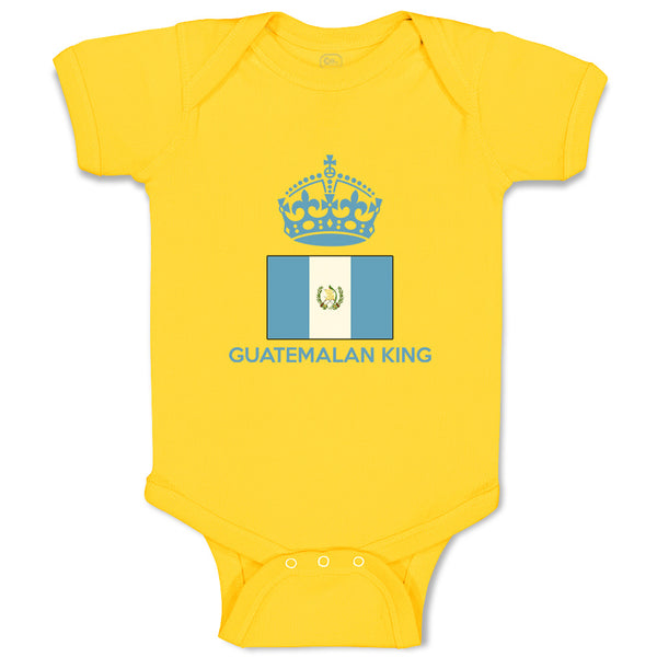 Baby Clothes Guatemalan King Crown Countries Baby Bodysuits Boy & Girl Cotton