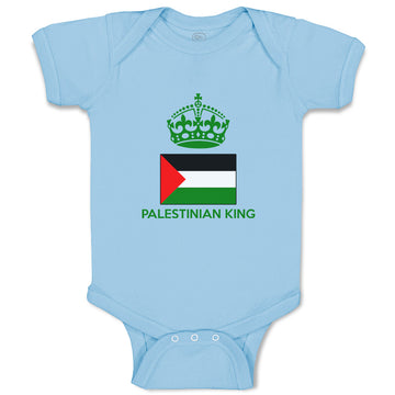 Baby Clothes Palestinian King Crown Countries Baby Bodysuits Boy & Girl Cotton