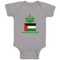 Baby Clothes Palestinian King Crown Countries Baby Bodysuits Boy & Girl Cotton