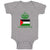 Baby Clothes Palestinian King Crown Countries Baby Bodysuits Boy & Girl Cotton