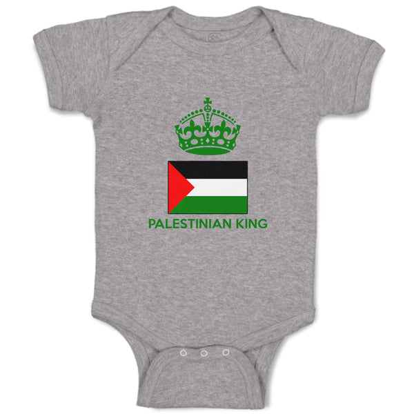 Baby Clothes Palestinian King Crown Countries Baby Bodysuits Boy & Girl Cotton