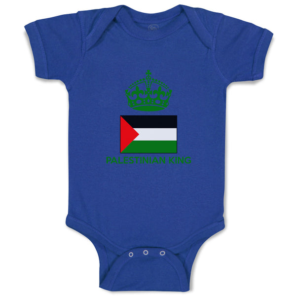 Baby Clothes Palestinian King Crown Countries Baby Bodysuits Boy & Girl Cotton
