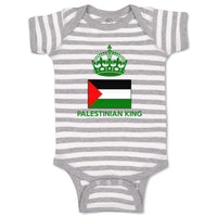 Baby Clothes Palestinian King Crown Countries Baby Bodysuits Boy & Girl Cotton