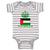 Baby Clothes Palestinian King Crown Countries Baby Bodysuits Boy & Girl Cotton