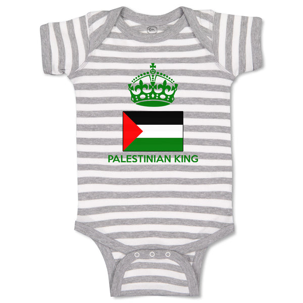 Baby Clothes Palestinian King Crown Countries Baby Bodysuits Boy & Girl Cotton