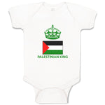 Baby Clothes Palestinian King Crown Countries Baby Bodysuits Boy & Girl Cotton