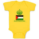 Baby Clothes Palestinian King Crown Countries Baby Bodysuits Boy & Girl Cotton