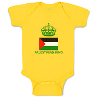 Baby Clothes Palestinian King Crown Countries Baby Bodysuits Boy & Girl Cotton