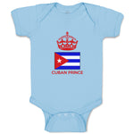 Baby Clothes Cuban Prince Crown Countries Baby Bodysuits Boy & Girl Cotton