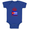 Baby Clothes Cuban Prince Crown Countries Baby Bodysuits Boy & Girl Cotton