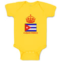 Baby Clothes Cuban Prince Crown Countries Baby Bodysuits Boy & Girl Cotton