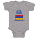 Baby Clothes Armenian Prince Crown Countries Baby Bodysuits Boy & Girl Cotton