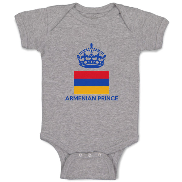 Baby Clothes Armenian Prince Crown Countries Baby Bodysuits Boy & Girl Cotton