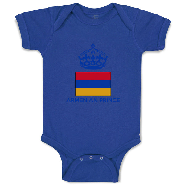 Baby Clothes Armenian Prince Crown Countries Baby Bodysuits Boy & Girl Cotton