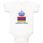 Baby Clothes Armenian Prince Crown Countries Baby Bodysuits Boy & Girl Cotton