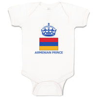 Baby Clothes Armenian Prince Crown Countries Baby Bodysuits Boy & Girl Cotton