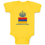 Baby Clothes Armenian Prince Crown Countries Baby Bodysuits Boy & Girl Cotton