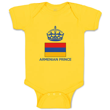 Baby Clothes Armenian Prince Crown Countries Baby Bodysuits Boy & Girl Cotton