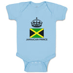 Baby Clothes Jamaican Prince Crown Countries Baby Bodysuits Boy & Girl Cotton