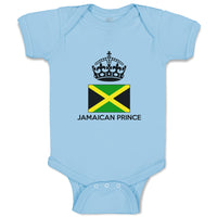 Baby Clothes Jamaican Prince Crown Countries Baby Bodysuits Boy & Girl Cotton