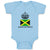 Baby Clothes Jamaican Prince Crown Countries Baby Bodysuits Boy & Girl Cotton