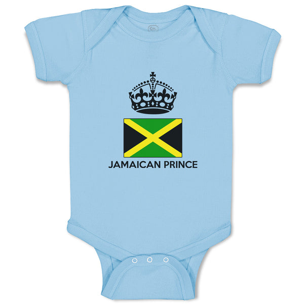 Baby Clothes Jamaican Prince Crown Countries Baby Bodysuits Boy & Girl Cotton