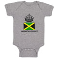 Baby Clothes Jamaican Prince Crown Countries Baby Bodysuits Boy & Girl Cotton