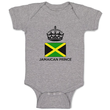 Baby Clothes Jamaican Prince Crown Countries Baby Bodysuits Boy & Girl Cotton