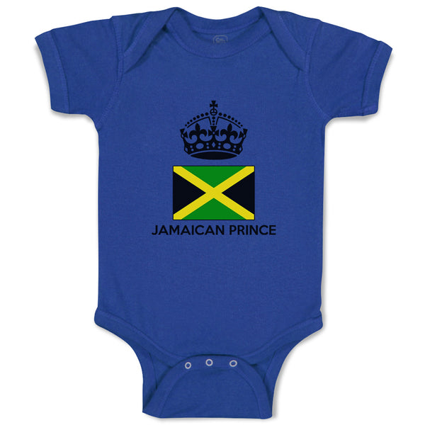 Baby Clothes Jamaican Prince Crown Countries Baby Bodysuits Boy & Girl Cotton