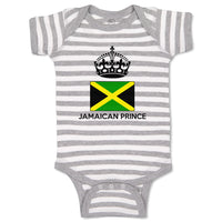 Baby Clothes Jamaican Prince Crown Countries Baby Bodysuits Boy & Girl Cotton