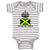 Baby Clothes Jamaican Prince Crown Countries Baby Bodysuits Boy & Girl Cotton