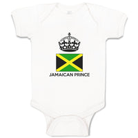 Baby Clothes Jamaican Prince Crown Countries Baby Bodysuits Boy & Girl Cotton