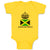 Baby Clothes Jamaican Prince Crown Countries Baby Bodysuits Boy & Girl Cotton