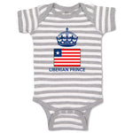 Baby Clothes Liberian Prince Crown Countries Baby Bodysuits Boy & Girl Cotton
