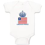 Baby Clothes Liberian Prince Crown Countries Baby Bodysuits Boy & Girl Cotton