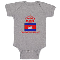 Baby Clothes Cambodian Prince Crown Countries Baby Bodysuits Boy & Girl Cotton