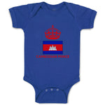 Baby Clothes Cambodian Prince Crown Countries Baby Bodysuits Boy & Girl Cotton