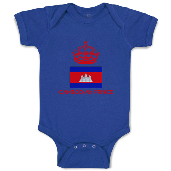 Baby Clothes Cambodian Prince Crown Countries Baby Bodysuits Boy & Girl Cotton