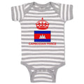 Baby Clothes Cambodian Prince Crown Countries Baby Bodysuits Boy & Girl Cotton
