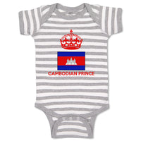 Baby Clothes Cambodian Prince Crown Countries Baby Bodysuits Boy & Girl Cotton