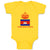 Baby Clothes Cambodian Prince Crown Countries Baby Bodysuits Boy & Girl Cotton