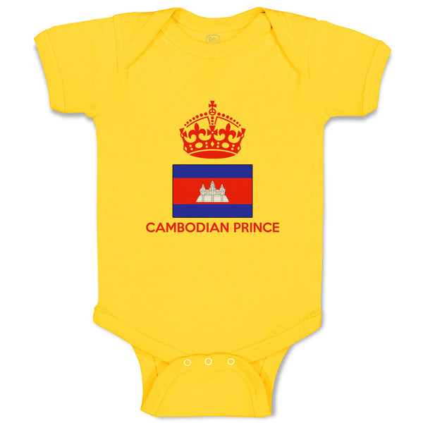 Baby Clothes Cambodian Prince Crown Countries Baby Bodysuits Boy & Girl Cotton