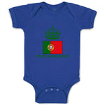 Baby Clothes Portuguese Prince Crown Countries Baby Bodysuits Boy & Girl Cotton