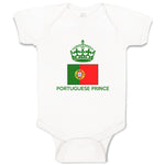 Baby Clothes Portuguese Prince Crown Countries Baby Bodysuits Boy & Girl Cotton