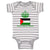 Baby Clothes Palestinian Prince Crown Countries Baby Bodysuits Boy & Girl Cotton