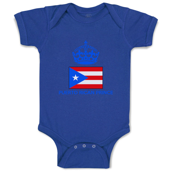 Baby Clothes Puerto Rican Prince Crown Countries Baby Bodysuits Cotton