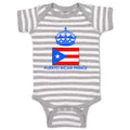 Baby Clothes Puerto Rican Prince Crown Countries Baby Bodysuits Cotton