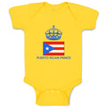 Baby Clothes Puerto Rican Prince Crown Countries Baby Bodysuits Cotton