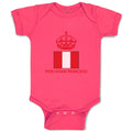 Baby Clothes Peruvian Princess Crown Countries Baby Bodysuits Boy & Girl Cotton