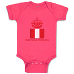 Baby Clothes Peruvian Princess Crown Countries Baby Bodysuits Boy & Girl Cotton